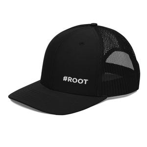Vit #ROOT Trucker Cap – Cyber‑Ops Hat-serien