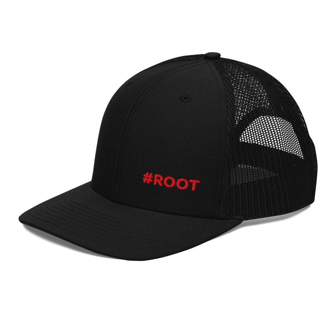Red #ROOT Cap – Cyber‑ops Hat Series - Etsy