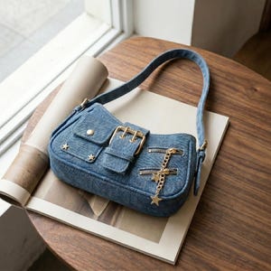 Y2k Denim Bag - Etsy