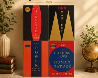 Robert Greene 4-Book Set: Power, Seduction, Mastery, Human Nature