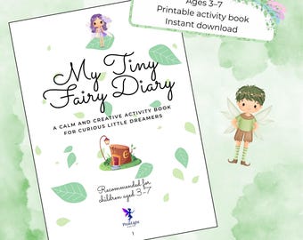 Mein kleines Feen-Tagebuch | Druckbares Märchen-Buch für Kinder im Alter von 3–7 Jahren