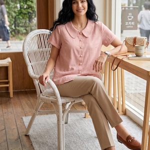 Pearl Blouse With Sleeves - Etsy