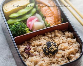 PDF de Bento Japonés para Bajar de Peso / Libro de Recetas Bento de 30 Días y 1500 Calorías / Plan de Comidas para la Lonchera Japonesa /