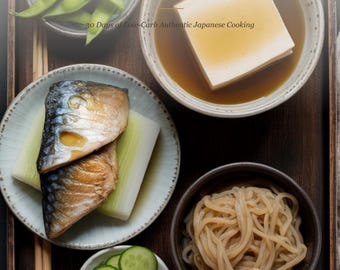 Libro de cocina Keto japonés en PDF / Recetas japonesas bajas en carbohidratos para 30 días / Plan de comidas Keto asiático / Imprimible al instante