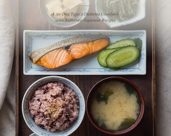 Plan de comidas japonés para diabéticos en PDF / Libro de cocina de 30 días para la diabetes tipo 2 / Recetas japonesas bajas en carbohidratos / Planificador de comidas imprimible (descarga instantánea)