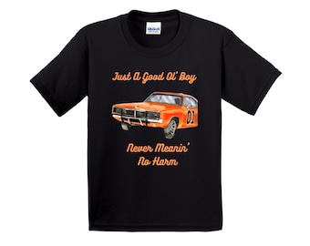 Youth Just A Good Ol Boy- Dukes Of Hazzard T-Shirt (Youth Sizes)