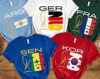 World Soccer 2026 Shirt, Vintage Custom Country Flag Soccer Tee, Retro 2026 Soccer Fan T-Shirt, Matching Group Game Day Apparel
