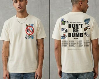 Dont Be Dumb Tour Shirt, Vintage Bootleg Rap Tee, Hip Hop Concert Graphic T-Shirt, Streetwear Clothing, Music Fan Gift