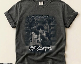 Off-Campus Movie Tee, Briar University Hockey Shirt, Garrett Graham 44 Hannah Wells Romance Apparel