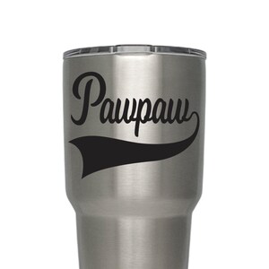 Pawpaw Decal, Tumbler Decal, Fathers Day Gifts, Cup Decal, Fathers Day Gift Ideas, Pawpaw Gift, Baseball Themed Decals, Gifts for Pawpaw