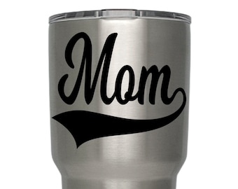 Mom Decal, Mommy Decal, Tumbler Decal, Tumbler Christmas Gift, Baseball Decals, Tumbler Decal for Mothers Day, Decals for Mom, Gifts for Mom