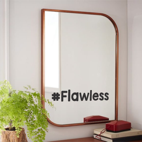 Custom Text Mirror Decal, Custom Bathroom Mirror Decal, Custom Mirror Sticker, Custom Mirror Decal, Custom Decals for Mirror