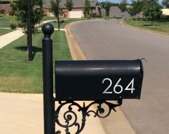 Reflective Mailbox Numbers, Reflective Mailbox Decals, Mailbox Decals Reflective, Reflective Mailbox Stickers, Reflective - UP TO 5 DIGITS!