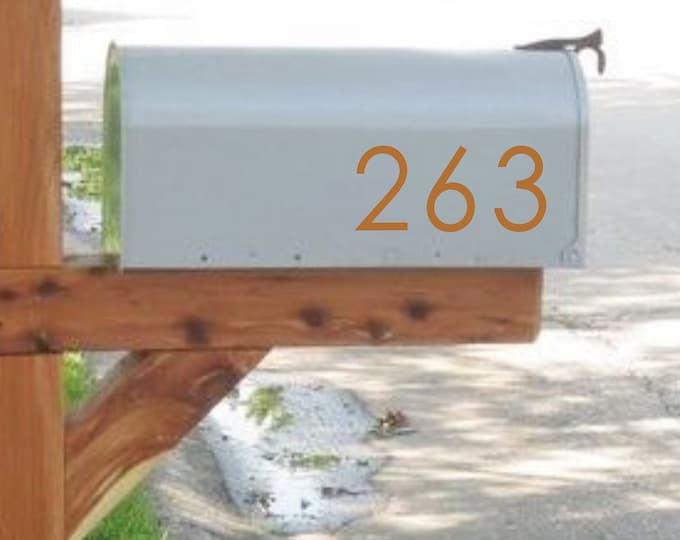 Custom Mailbox Number Traditional Mailbox Decals Mailbox Etsy