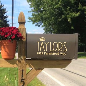 Custom Mailbox Decal, Mailbox Name and  Address Decal, Mailbox Decals, House Address Decals, Custom Address Decals, Mailbox Decals