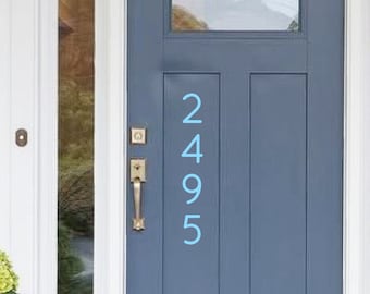 Vertical House Number Decal, Vertical Mailbox Numbers, Vertical Mailbox Stickers, Modern House Number Vertical, Vertical Numbers for Mailbox