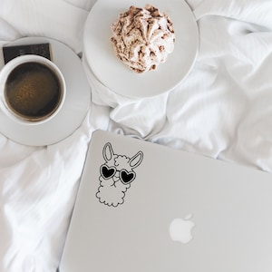 Llama Decal, Llama Sticker, Llama Laptop Decal, Llama Stickers, Llama Car Decal, Vinyl Llama Decal, Car Decal, Car Vinyl, Laptop Decals