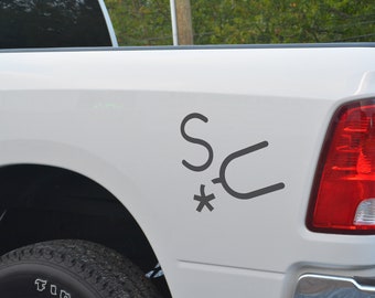 Livestock Brand Decal, Ranch Brand Decal, Livestock Brand Truck Decal, Personalized Cattle Brand Decal, Cattle Brand Decals for Truck