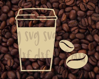 SVG & DXF File | Coffee svg, Coffee Bean svg, Coffee Tumbler svg, Coffee Cup svg, Coffee Clipart, svg Crafting Files, Coffee Cup svg