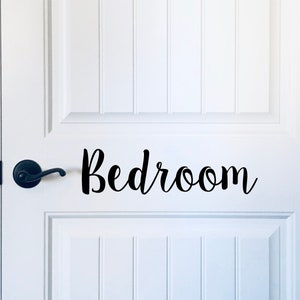 Bedroom Door Decal, Bedroom Decal, Bedroom Door Decals, Home Door Decal, Room Door Decal, Bedroom Door Sticker, Bedroom Door Sticker