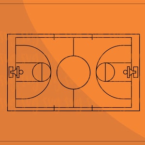 Archivo SVG / Baloncesto SVG, Cancha de baloncesto SVG, Imágenes prediseñadas de baloncesto, Archivo de artesanía de baloncesto, Archivo de corte de baloncesto, Cancha de baloncesto svg