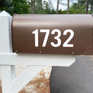 Custom Mailbox Number Decal, Simple Mailbox Numbers, Address Number Decal, House Number Decal, Numbers for Mailbox - Up To 5 Numbers/Digits