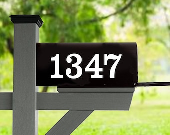 Custom Mailbox Number, Traditional Mailbox Decals, Mailbox Stickers, House Numbers Decal, Numbers for Mailbox - Up To 5 Numbers/Digits