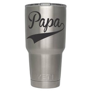 Papa Decal, Decal for Men, Fathers Day Gifts, Decals for Tumblers, Dad Gifts, Cup Decal, Fathers Day, Baseball Decals, Gifts for Dad