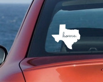 Texas Car Decal, Texas Home Decal, Texas Decal, Tumbler Decal Texas, Texas Laptop Decal, Texas Stickers, Texas Car Stickers