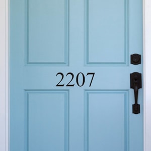 Custom House Number Decal, Custom Street Number Decal, Door Decal, Door Sticker, Door Number, Housewarming Gift - Up To 5 Numbers/Digits