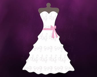 Wedding Dress Svg Etsy