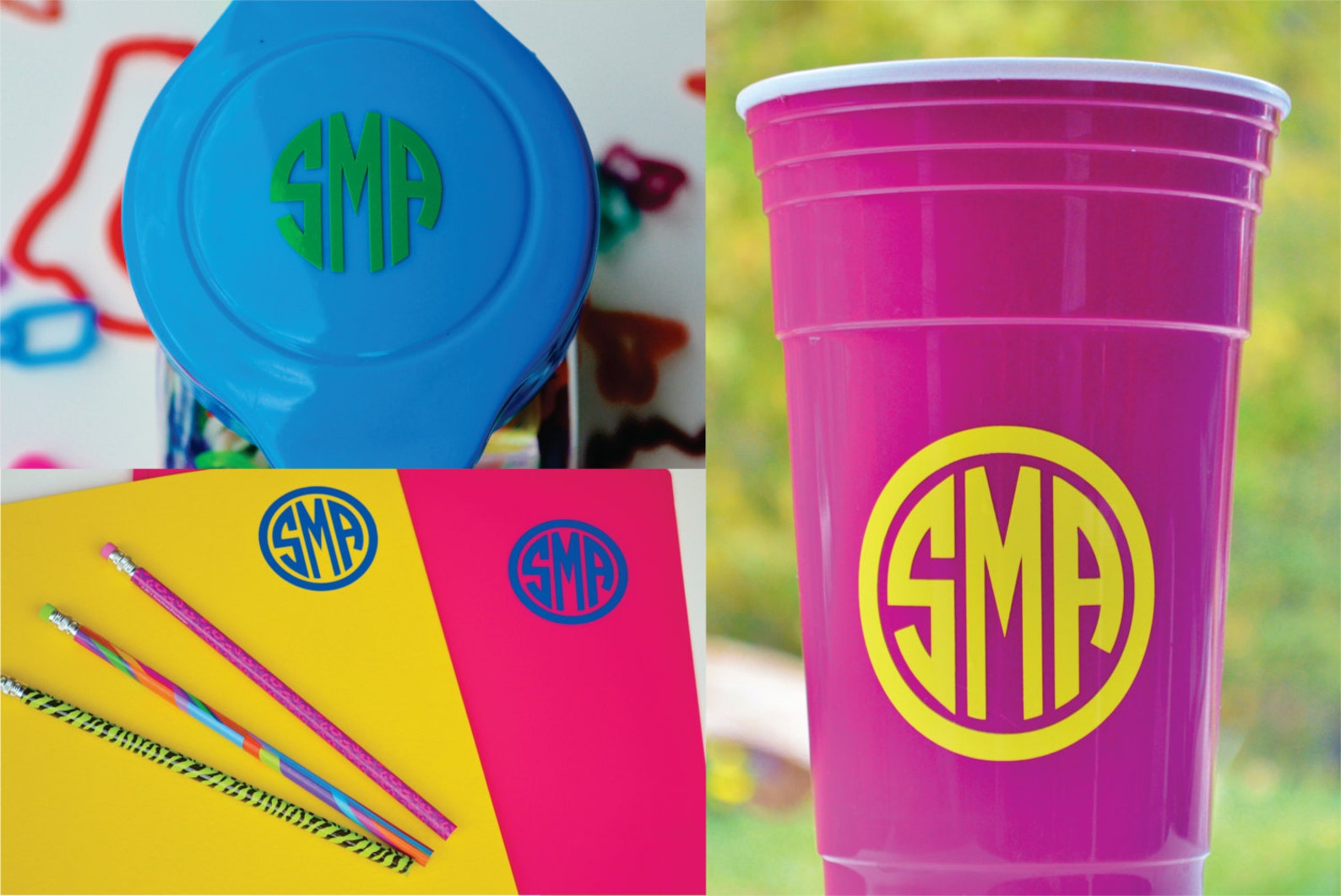 Bulk Monogram Decals Monogram Sticker Sheet Monograms Car Etsy