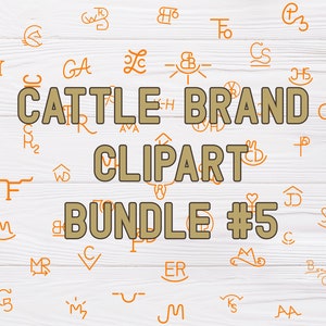 SVG, EPS, PNG &pdf-bestand | Grote Rundvee Merk Clipart Set (de 5e Bundel), Cattle Brand Symbool svg, Livestock Brand svg, Cattle Brand svg