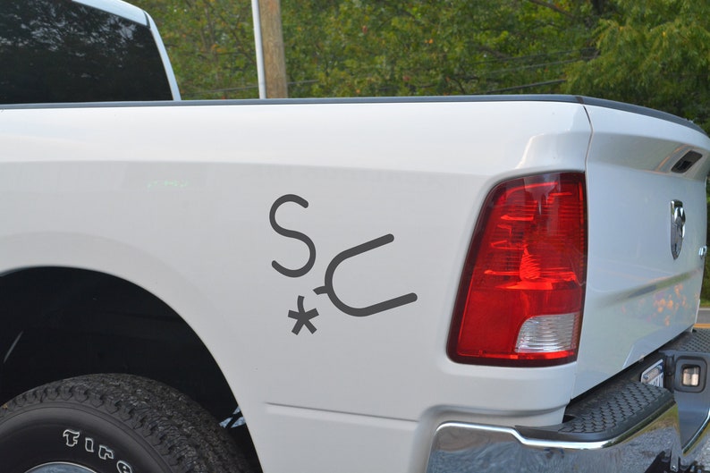 Livestock Brand Decal, Ranch Brand Decal, Livestock Brand Truck Decal, Personalized Cattle Brand Decal, Cattle Brand Decals for Truck