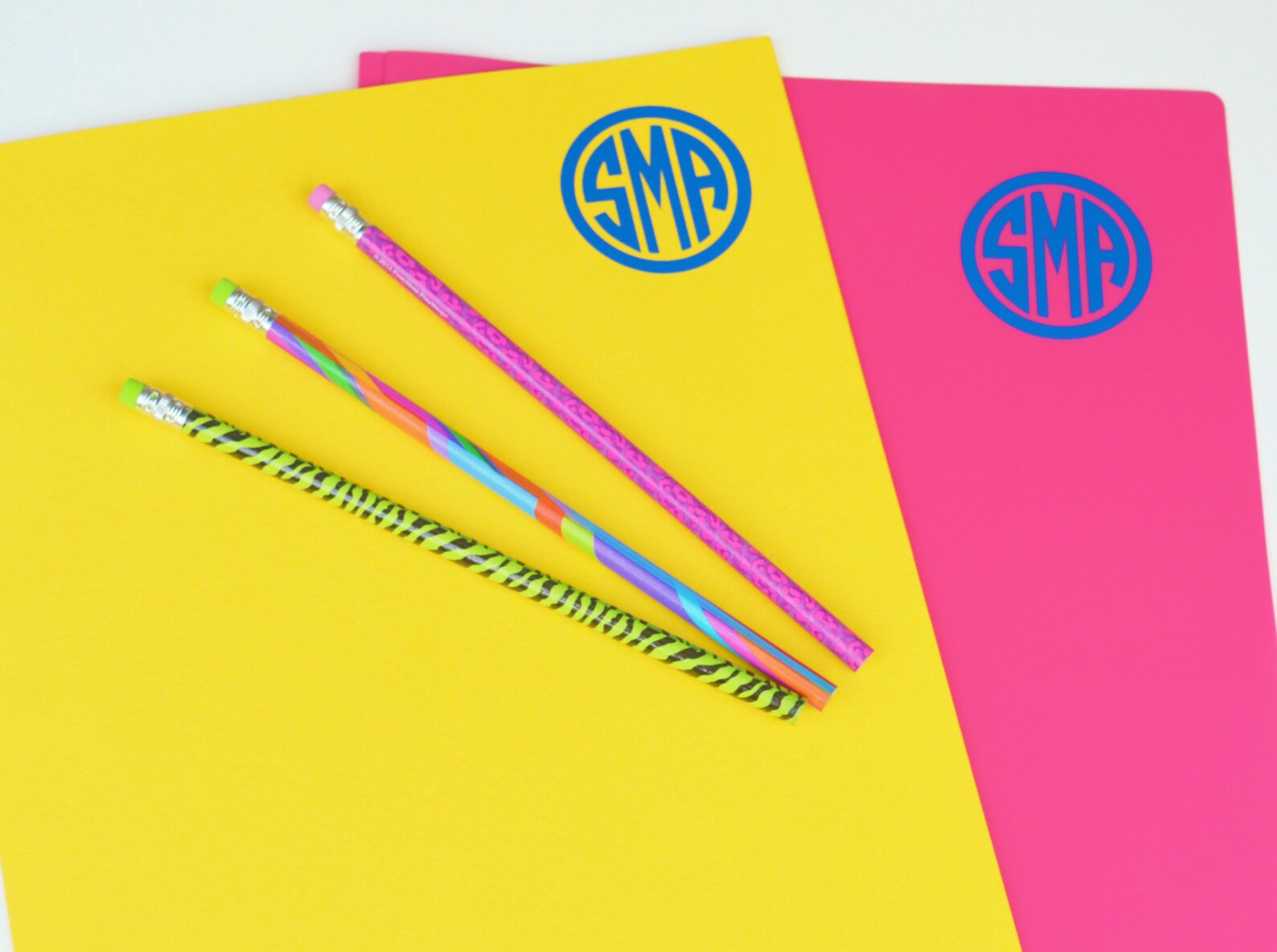 1 Monogram Decal Monogram Sticker Cute Monogram Decal Etsy