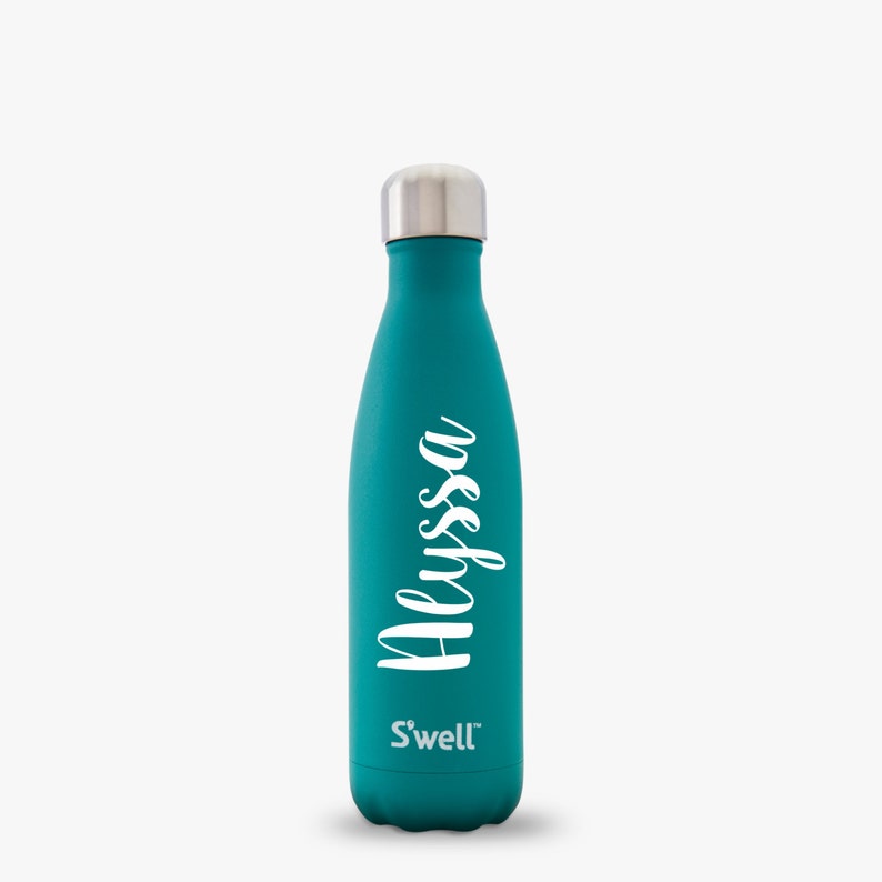 Name Decal for Water Bottle, Water Bottle Decal, Personalized Decal, Vinyl Name Decal, Vinyl Decal, Laptop Decal, Laptop Name Decal image 1