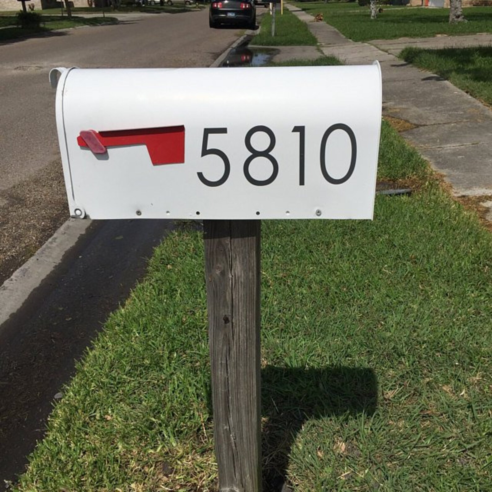 Custom Mailbox Numbers Modern Mailbox Decals Large Mailbox Etsy