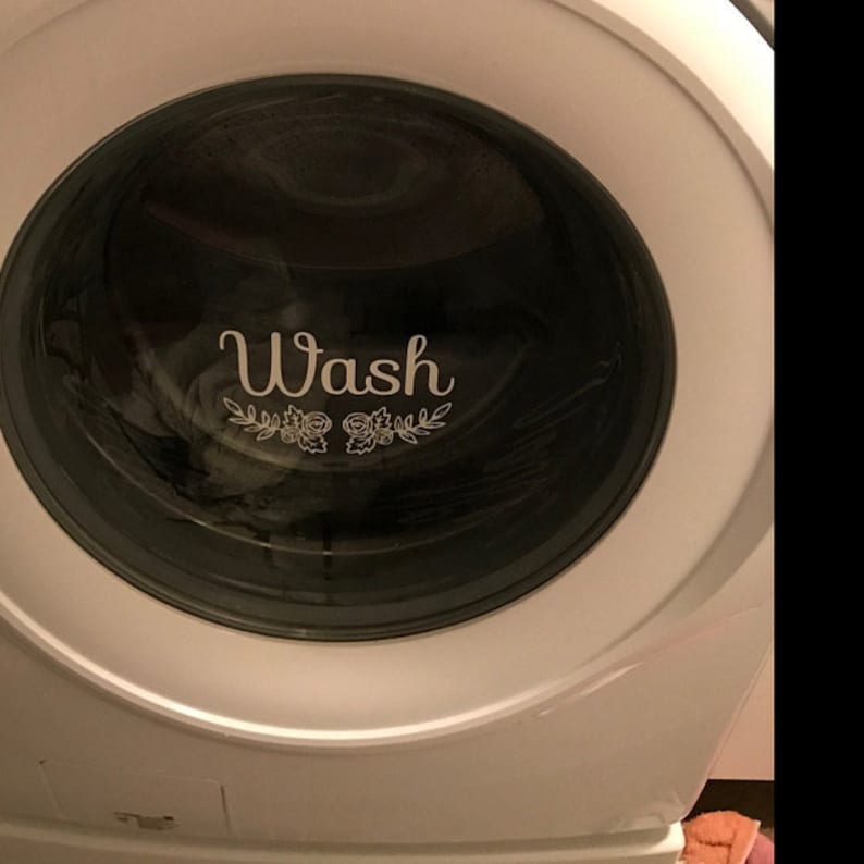 Wash & Dry Decals for Washers and Dryers Laundry Room Decor Etsy
