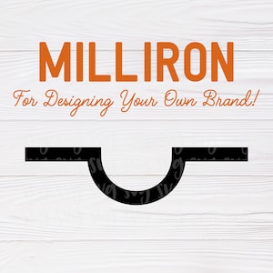 Arquivo SVG e PDF | Símbolo da marca Milliron svg, marca de ferro do moinho svg, arquivo de design da marca DIY, marca de gado svg, marca de gado svg