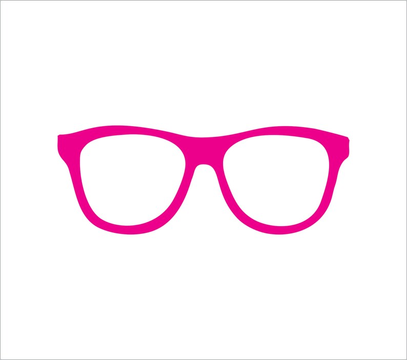 Glasses Geeky Glasses Decal Sticker Laptop Decal Geeky Etsy