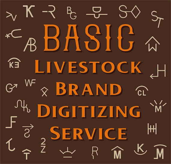 Basic Livestock Brand Digitizing Service by Xcalibur Ink. GraphX   ||  Cattle Brand Recreation || Cattle Brand Digitizing Service