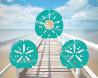 SVG, PNG, and DXF File | Beach Monogram Frame, Beach svg, svg Bundles, Craft svg, Sand Dollar svg, Seashell svg, svg Crafting Files