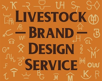 Livestock Brand Design Service by Xcalibur Ink. GraphX   ||  Cattle Brand Design Service • Ranch Brand Design Service