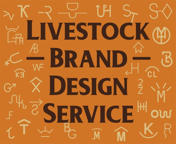 Livestock Brand Design Service by Xcalibur Ink. Graphx | Etsy Canada