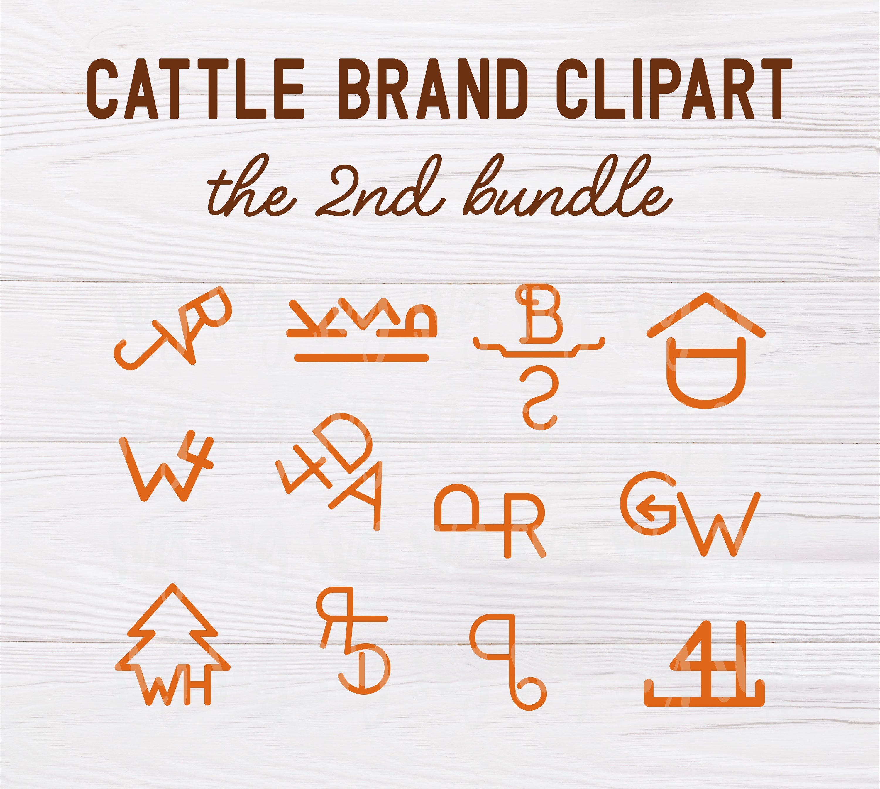Clipart Cattle Brands Registered