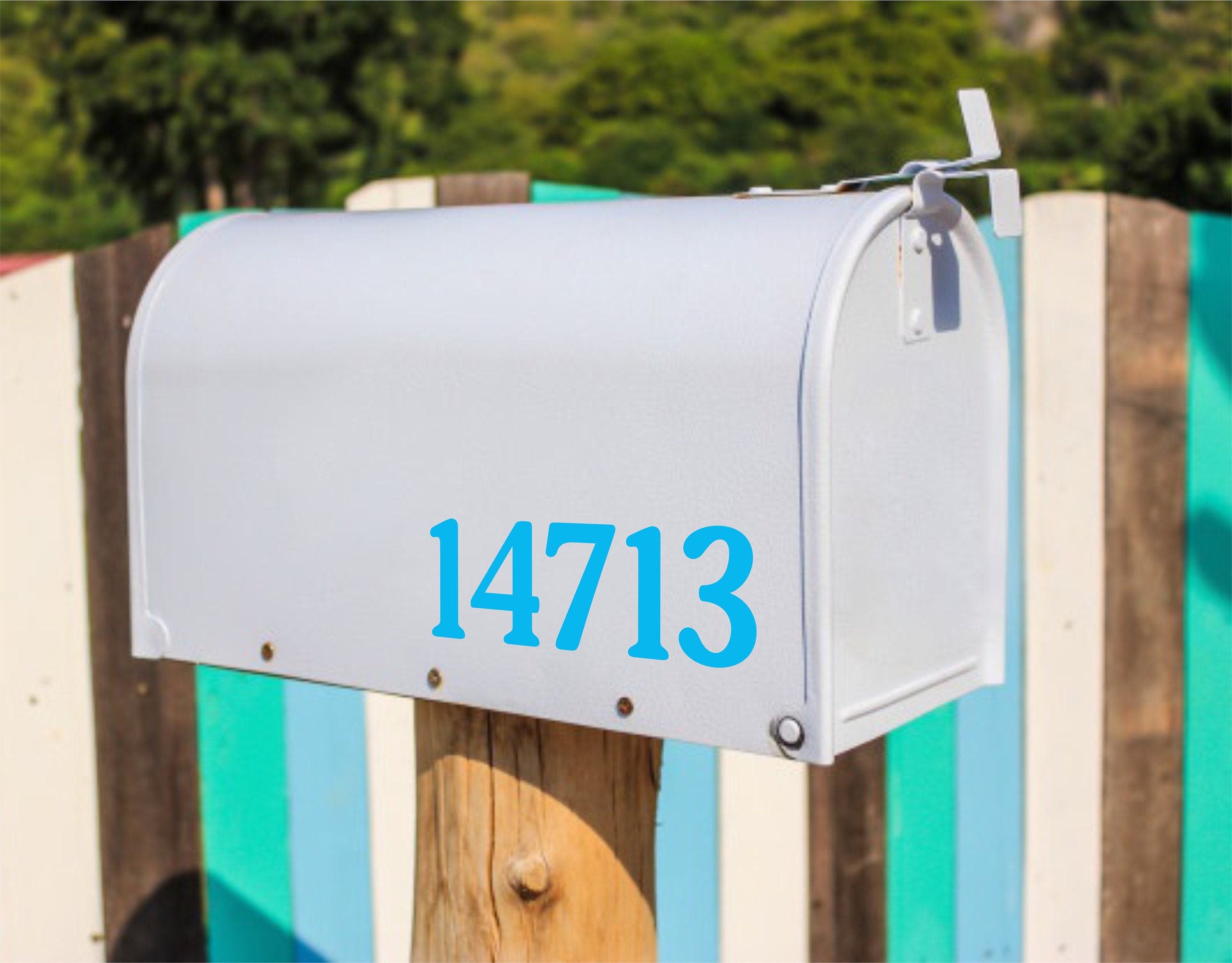 Mailbox Numbers Custom Design Custom Mailbox Number, Thick Mailbox Number Decals, Bold Mailbox ...