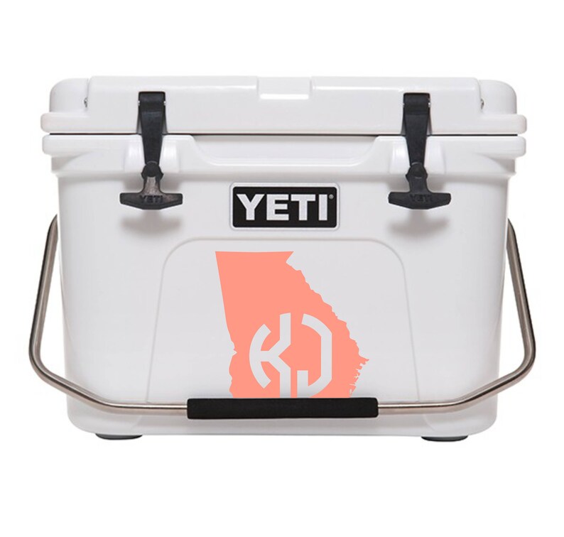 Monogram Decal Decal for Cooler Cooler Etsy