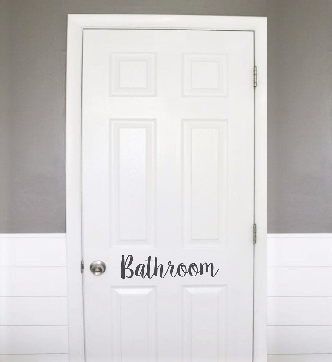 Bathroom Door Decal, Bathroom Decal, Bathroom Door Decals, Door Decal