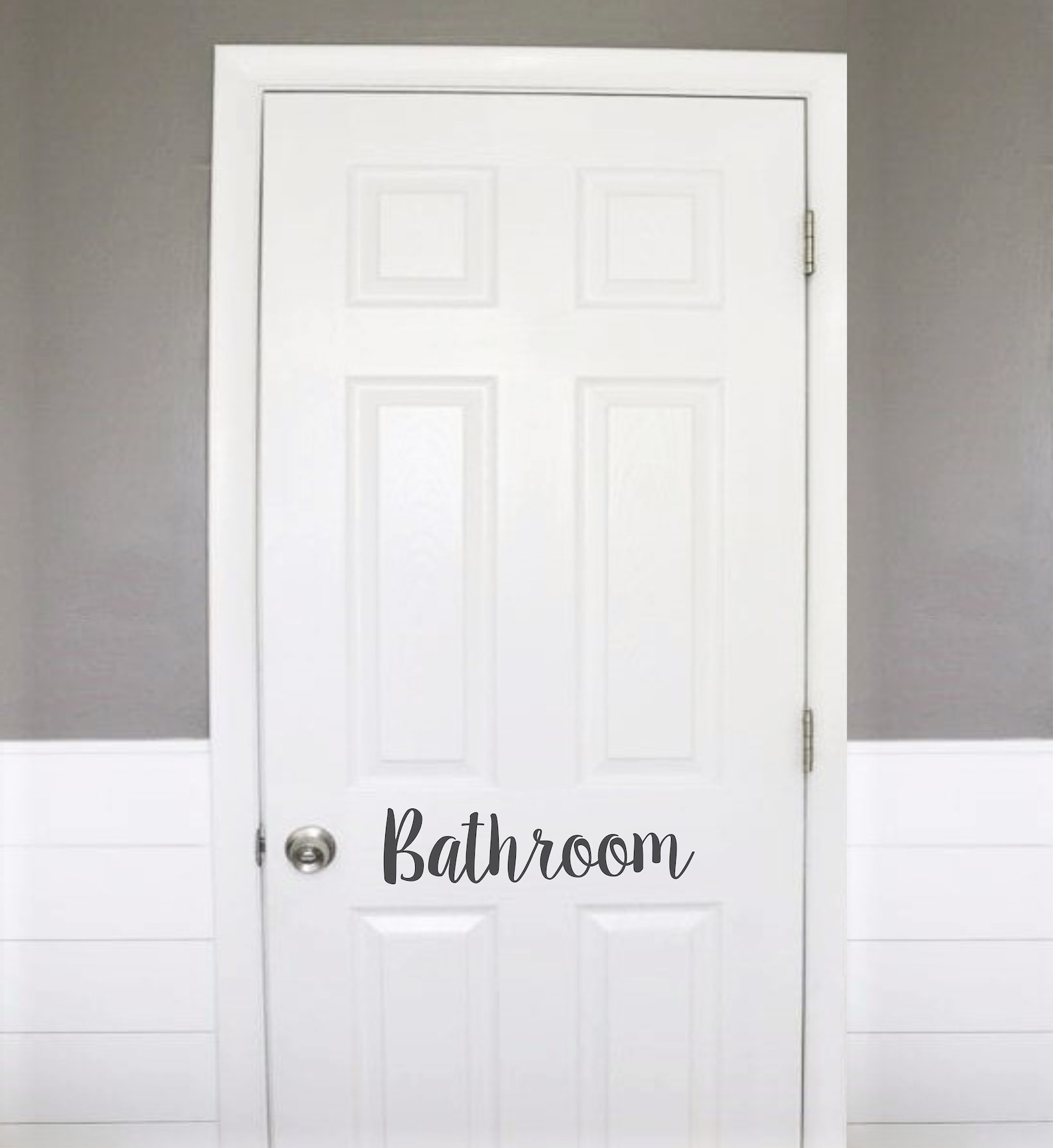 Bathroom Door Decal Bathroom Decal Bathroom Door Decals Etsy