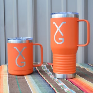 1 Cattle Brand Insulated Mug, Engraved Brand Mug, Cattle Brand Insulated Tumbler, Livestock Brand Tumbler, Useful Gifts for Ranchers